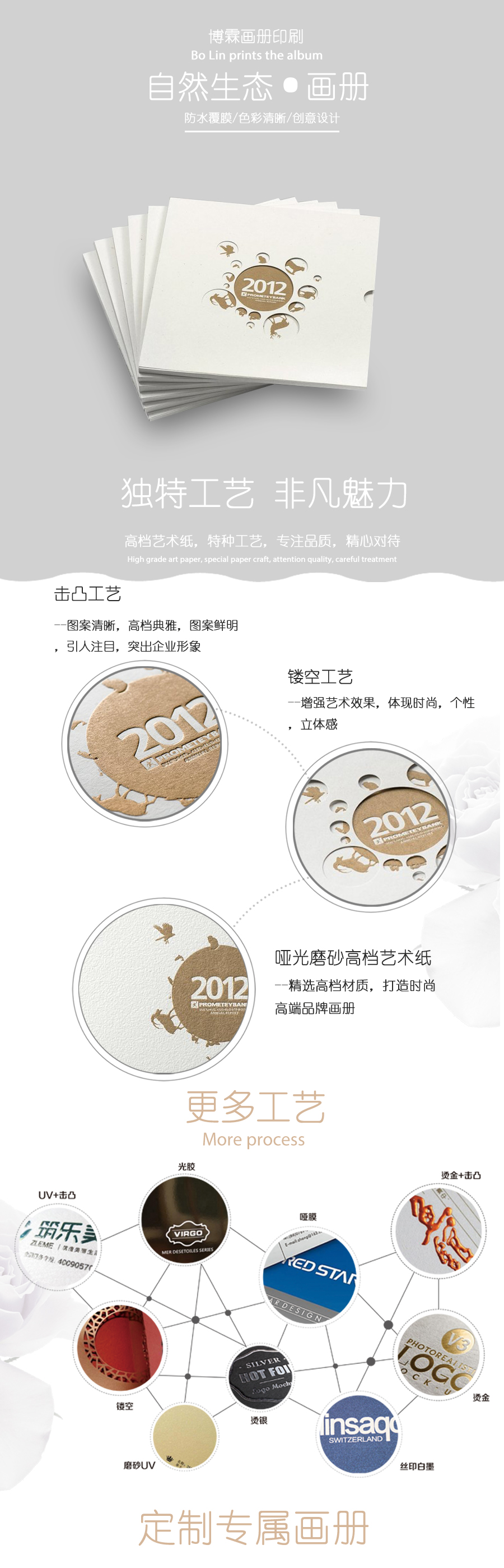 精美生物畫冊、精裝畫冊